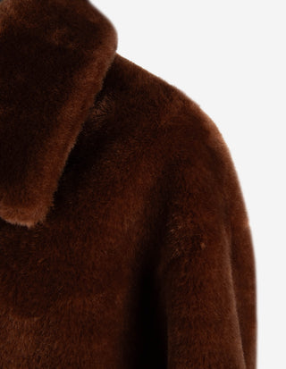 MLLNuvoke Jacka Faux Fur Kanelbrun