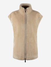 MLLGiurato Väst Faux Fur Ljusbeige
