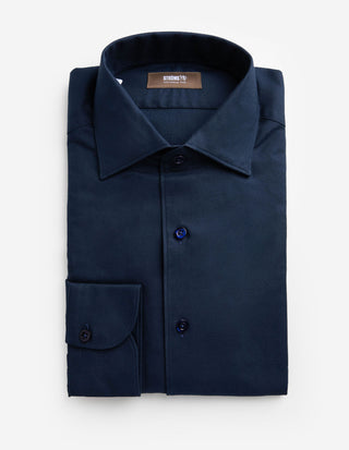 Casual Fit Skjorta Flanell Mörkblå