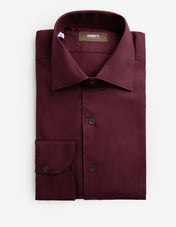 Casual Fit Skjorta Flanell Vinröd