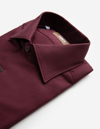 Casual Fit Skjorta Flanell Vinröd