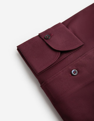 Casual Fit Skjorta Flanell Vinröd