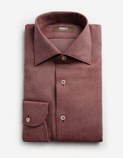 Casual Fit Skjorta Flanell Röd
