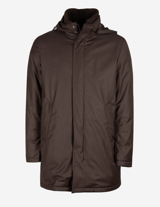 New Business Long Parka Brun