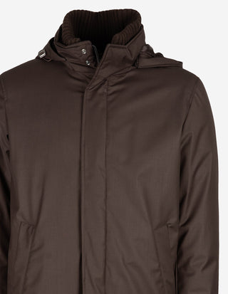 New Business Long Parka Brun