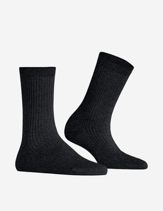 Ribbed Shiny Strumpor Svart