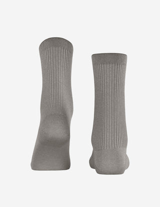 Ribbed Shiny Strumpor Guldbeige