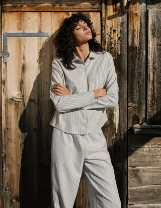 Flanell Dreams Pyjamas Grå/Creme