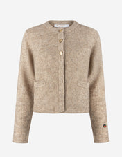 Sienna Cardigan Ull/Mohair Beige
