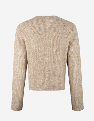 Sienna Cardigan Ull/Mohair Beige