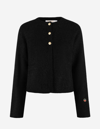 Sienna Cardigan Ull/Mohair Svart