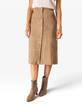 Sabrina Kjol Mocka Beige