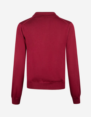 Poloshirt Merinoull Burgundy