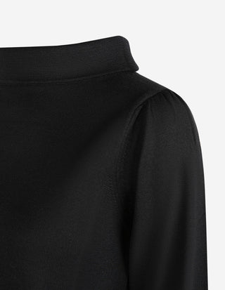 Turtle Neck Tröja Merinoull Svart