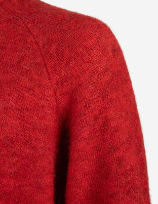 Chunky Tröja Mohair Röd