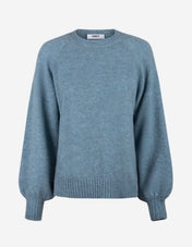 Chunky Tröja Mohair Blå