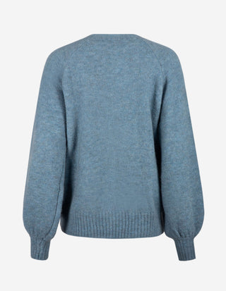 Chunky Tröja Mohair Blå