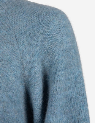 Chunky Tröja Mohair Blå