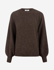 Chunky Tröja Mohair Brun