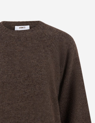 Chunky Tröja Mohair Brun