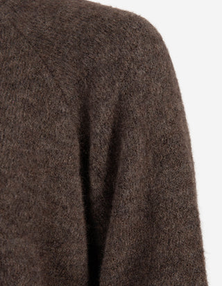 Chunky Tröja Mohair Brun