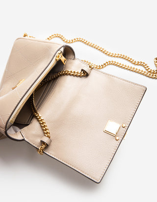 Charlie Mini Väska Läder Ljusbeige
