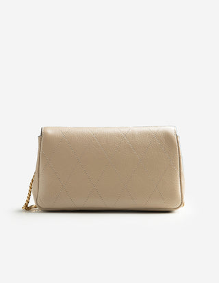 Charlie Chain Väska Läder Ljusbeige