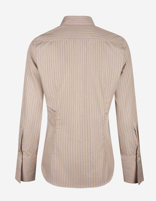 Molly Skjorta Randig Beige