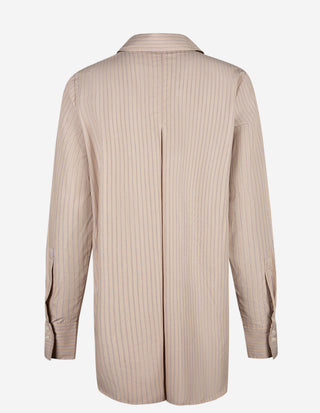 Mirja Skjorta Randig Beige