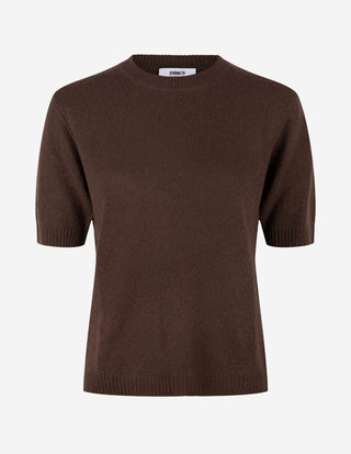 Signe T-Shirt Kashmir Mörkbrun