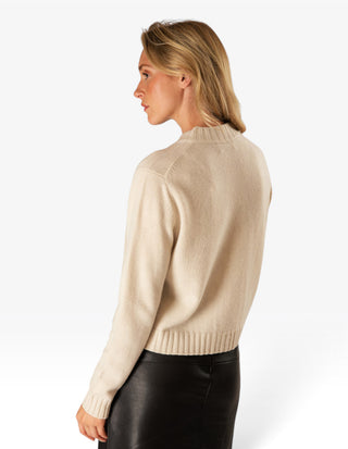 Alexandra Cardigan Ull/Kashmir Creme