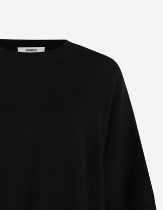Samantha Top Slipover Ull/Kashmir Svart