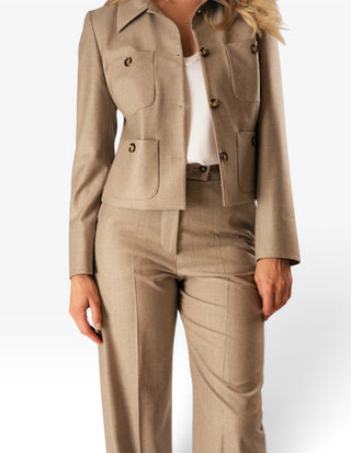 Lilian Byxa Ull Beige