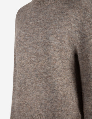 Cleo Tröja Mohair/Merino Gråbeige