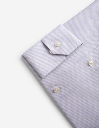 Slim Fit Skjorta Twill Rutig Beige