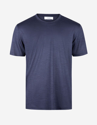 T-Shirt Merinoull Mörkblå