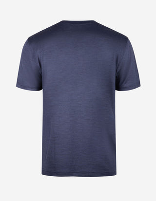 T-Shirt Merinoull Mörkblå