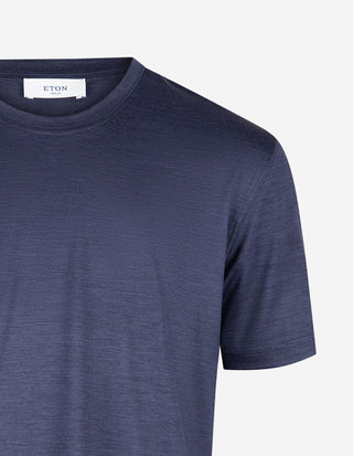 T-Shirt Merinoull Mörkblå