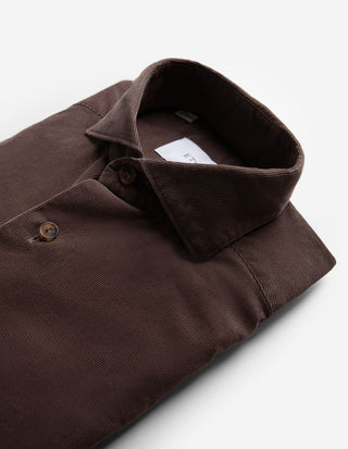 Casual Fit Skjorta Manchester Brun