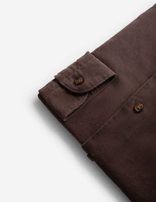 Casual Fit Skjorta Manchester Brun