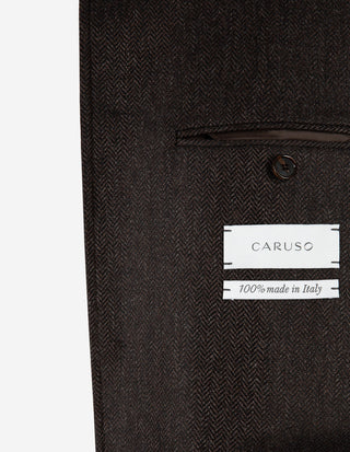 Saba Jacket Ull Fiskben Brun