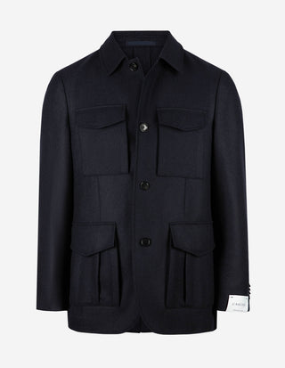 Saba Jacket Ull/Kashmir Twill Navy