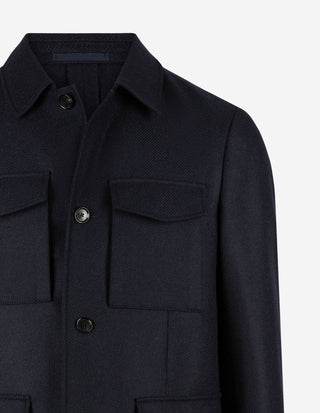 Saba Jacket Ull/Kashmir Twill Navy