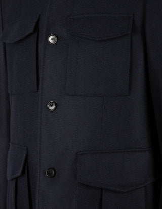 Saba Jacket Ull/Kashmir Twill Navy