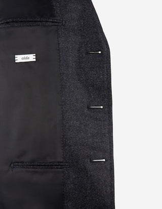 Aida Patch Kostym Ull Flanell Mörkblå