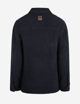 Pile Fleece Overshirt Navy