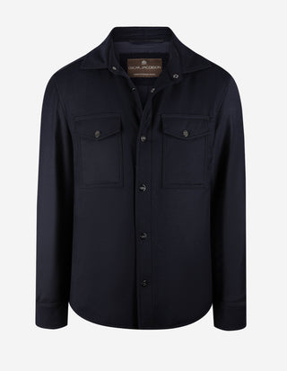 Flannel Shirt Jacket Ull Navy
