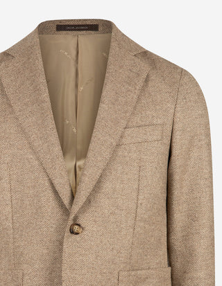 Ferry Patch Kavaj Moon Tweed Fiskben Beige