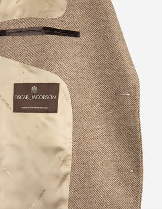Ferry Patch Kavaj Moon Tweed Fiskben Beige