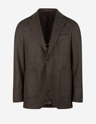 Ferry Patch Kavaj Moon Tweed Fiskben Brun